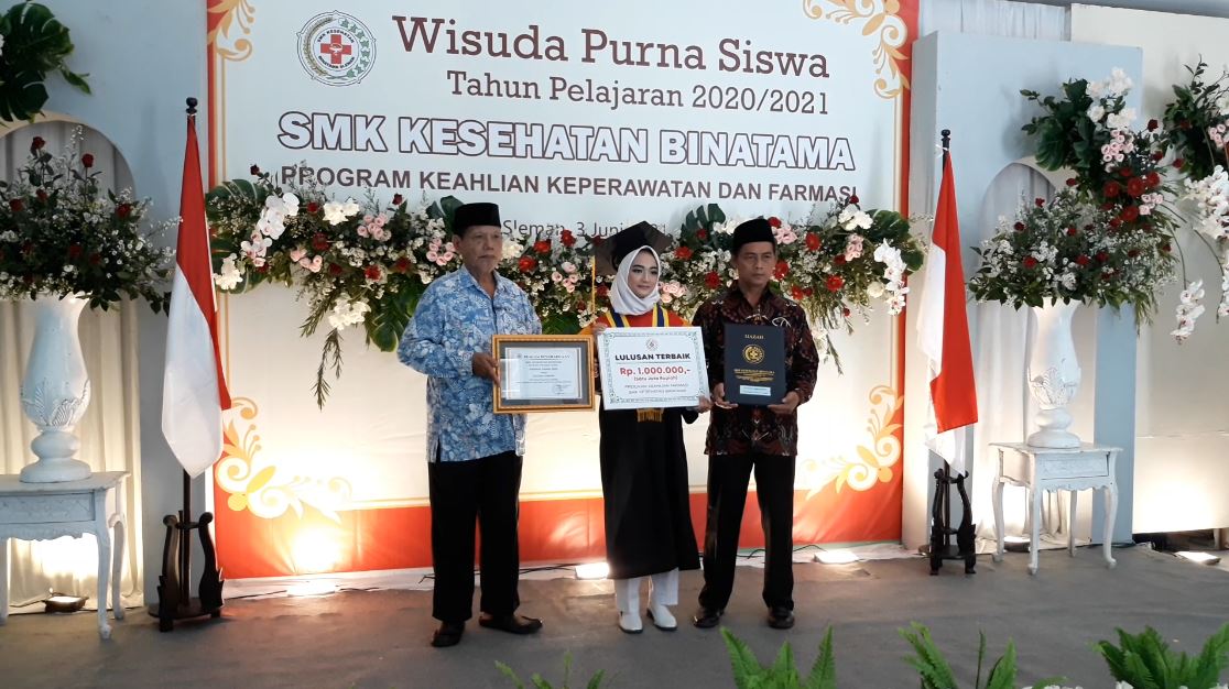 Wisuda Purna Siswa SMK Kesehatan Binatama Tahun Pelajaran 2020/2021