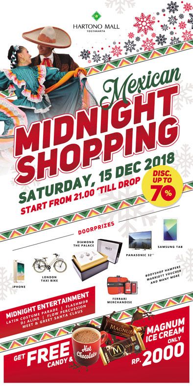 Hartono Mall Yogyakarta Gelar Mexican Midnight Shopping