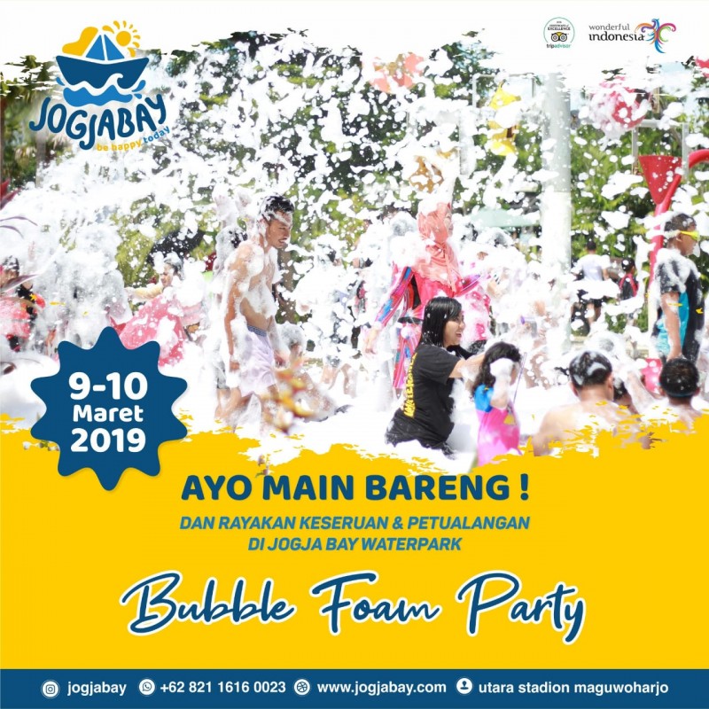 Ribuan Pengunjung Nikmati Salju Di Jogja Bay