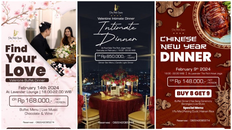 Rayakan Momen Februari 2024 Di The Rich Jogja Hotel