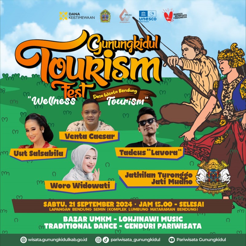 Semarakkan Hari Pariwisata Dunia, Dinas Pariwisata Kabupaten Gunungkidul Menyelenggarakan Event Gunungkidul Tourism Fest 2024
