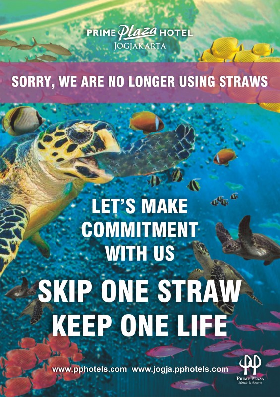 Prime Plaza Dukung Gerakan “No Straw”